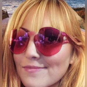 Monoblock Cut PC Color Lens Rimless Sunglasses